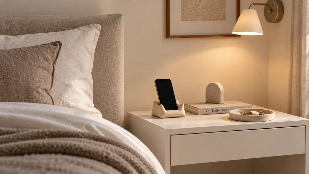 How to Style a Bedside Table Without Making It Feel Cluttered