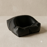 3CHIC The Pod earbuds stand in Black plant-based PLA, Large size