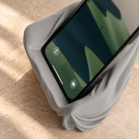 3CHIC The Chair phone stand in Grey plant-based PLA, made in Dubai