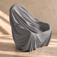 3CHIC The Chair phone stand in Grey plant-based PLA, made in Dubai