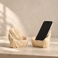 3CHIC The Chair phone stand in Skin plant-based PLA, made in Dubai