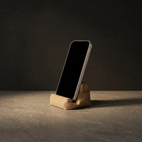 3CHIC The Sofa phone stand in Wood plant-based PLA, Phone size