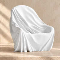 3CHIC The Chair phone stand in White plant-based PLA, made in Dubai