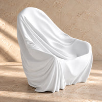 3CHIC The Chair phone stand in White plant-based PLA, made in Dubai