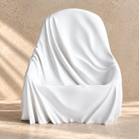 3CHIC The Chair phone stand in White plant-based PLA, made in Dubai