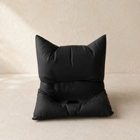 3CHIC The Pillow phone stand in Black plant-based PLA, Charge type, side view