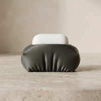 3CHIC The Pod earbuds stand in Black plant-based PLA, Large Size, made in Dubai